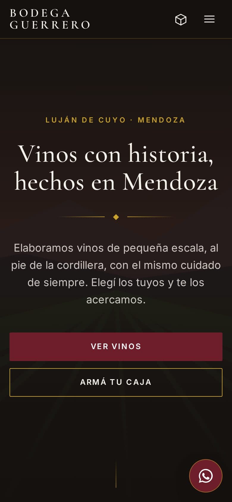Bodega Guerrero: Versión mobile
